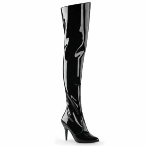 pleaser bordello funtasma vanity-3010 vanity 3010 thigh high crotch boot 4 inch 4" heel stiletto patent leather boot boots janets closet