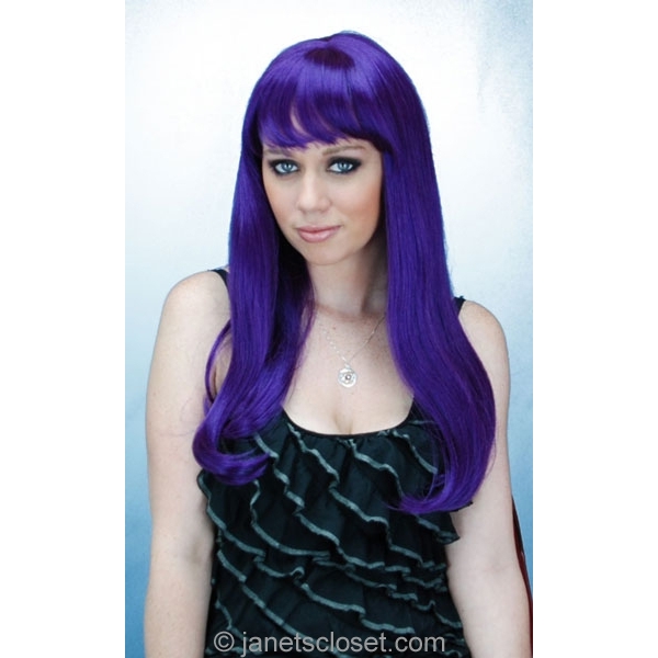 Kelly by Sepia SYnthetic Fiber Long Straight Wig with Full Bangs
