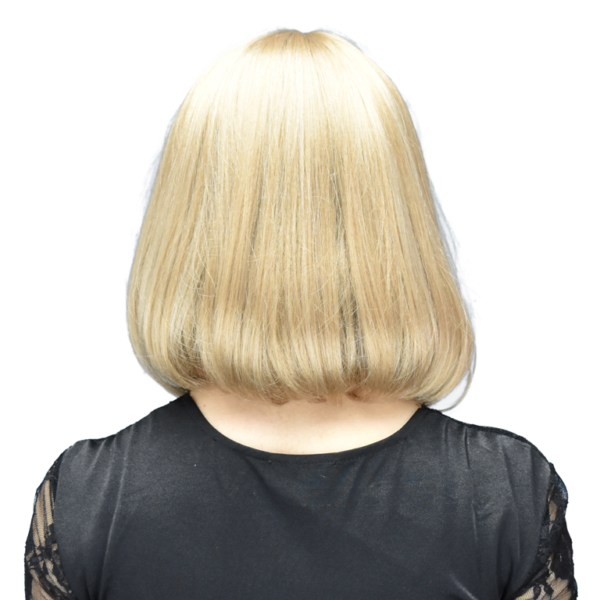 Party Page by Sepia Synthetic Bob Wig with bangs bleach blond 613