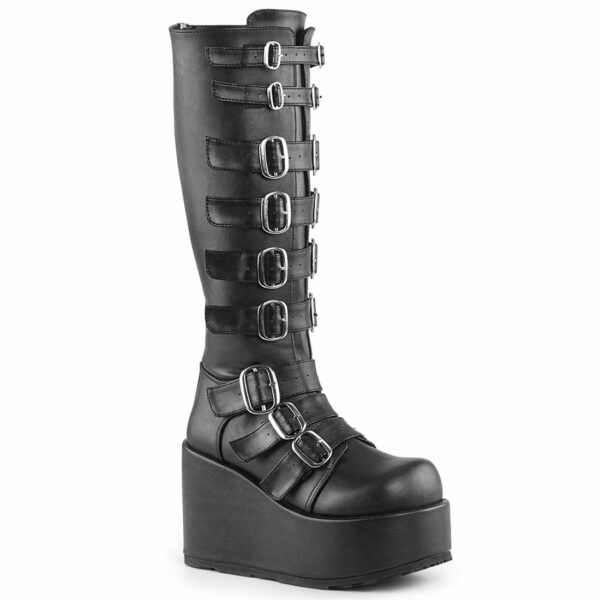 Demonia Concord-108 4 1/2-Inch Platform Goth Punk Lolita Knee High Buckle Boot