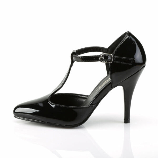 Vanity-415 T Strap Dorsay Plus Size Wide Pump Shoes for Crossdressers