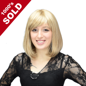 Sepia Party Page Synthetic Short Bob Wig with Bangs for Crossdressers