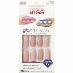 Kiss Glam Fantasy Nails - Light Pink Diamond