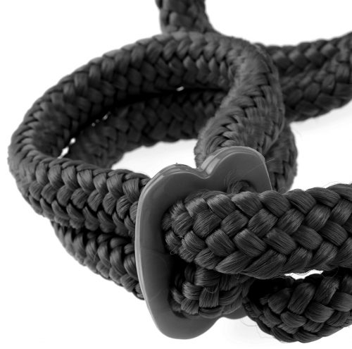 Silk Rope Love Cuffs - Black