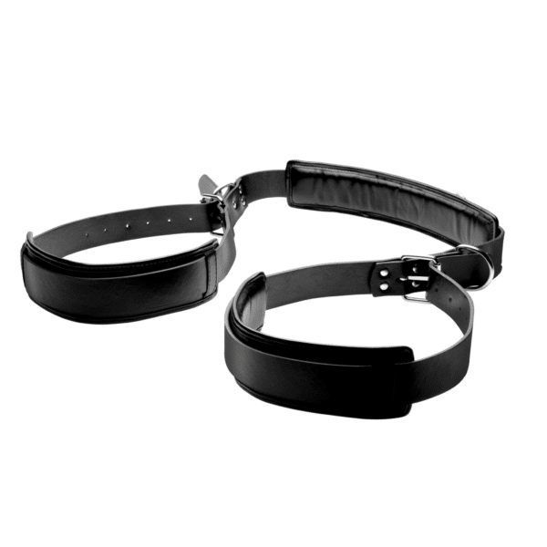 strict padded thigh sling deeper penetration d rings attached padded for comfort legs spread wide open neck support position aid sex position helper