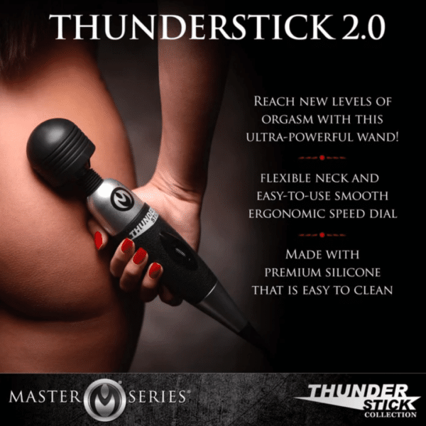 Master Series Thunderstick 2.0 Power Wand vibrating masturbating wand high speed vibrations corded hitachi magic wand vibrator