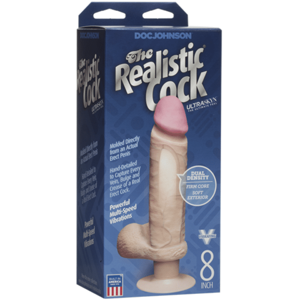 vibro real cock realistic vibrating dildo suction cup base harness accessible firm core soft exterior