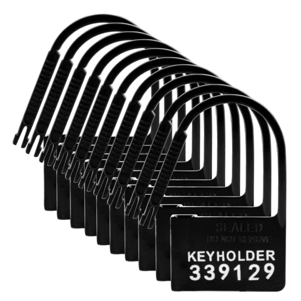 master series keyholder 10 pack chastity locks black numbered plastic one time use locks cbt cock cage