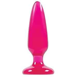jelly rancher butt plug hot pink tapered anal plug pink small jelly easy for beginners anal play