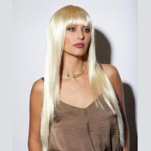 jewel long cali blonde 613 wig with bangs straight