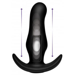 XR Brands Thump It Curved Prostate Thumping Anal Butt Plug Sissy Toy