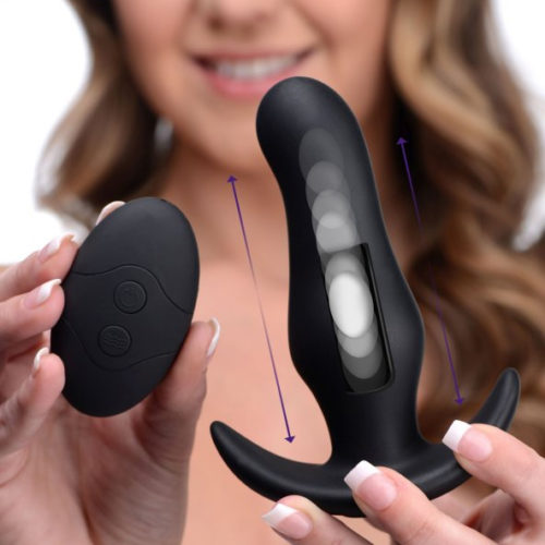XR Brands Thump It Curved Prostate Thumping Anal Butt Plug Sissy Toy