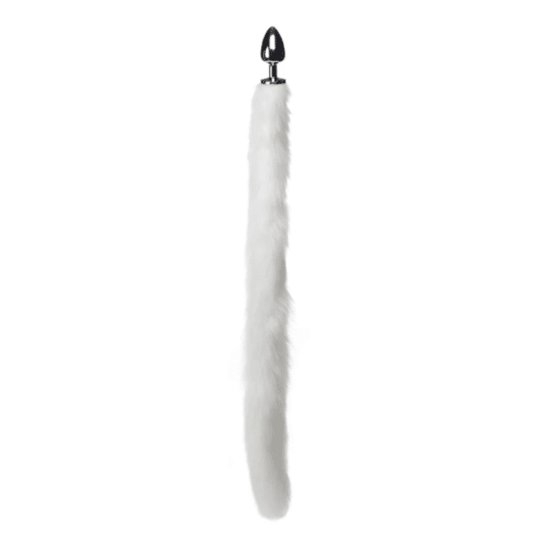 tailz artic mink tail anal plug 4.5 butt plug pet play fantasy come to life roleplay kitten puppy fox furry furries play anal sex toy