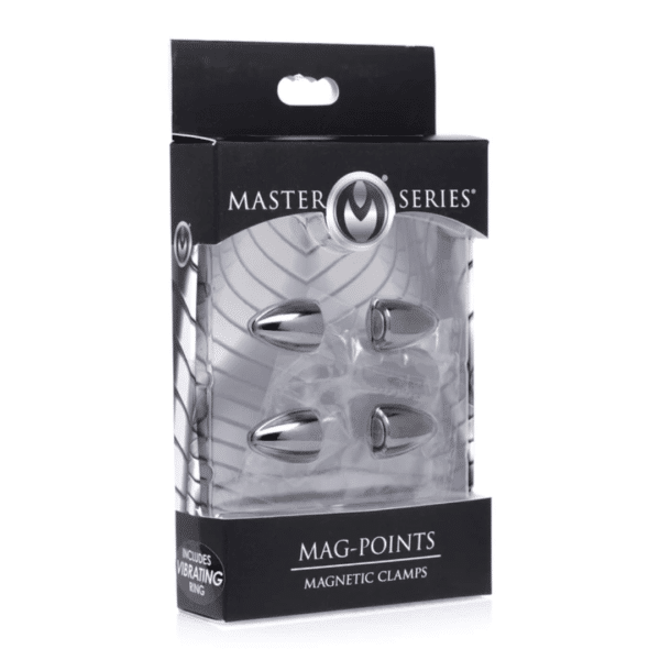 master series mag points magnetic clamps spiky nipple clamps pain kink sexy bdsm bondage fetish