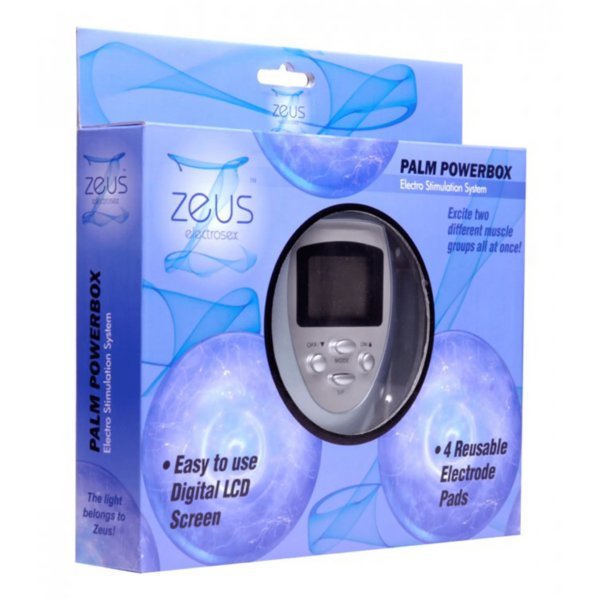 zeus palm powerbox 4 reusable adhesive electrode pads muscle groou[s stimulation electrosex e stim relax shock pain kink