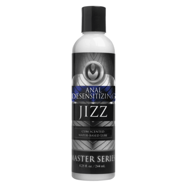 master series jizz cum scented desensitizing lube 8 oz porn lubricant realistic look and smell water based lube