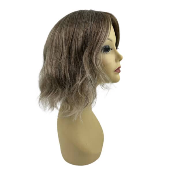 adeline ice blonde short wavy wig mature synthetic wig lace front sexy bob