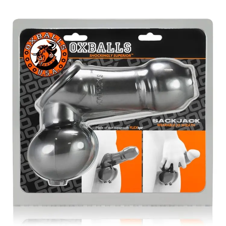 OxBalls Sackjack Wearable Stroker  Steel Silicone Sleeve | Janet's Dungeon