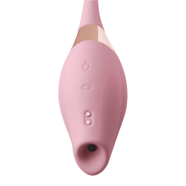 shegasm 8x tandem plug rechargeable suction clitorial stimulator and egg pink vibrator clitoral stimulation female dual spot stimulator