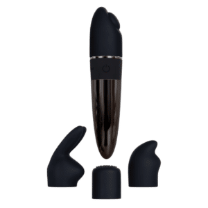 evolved tiny treasures silicone rechargeable vibe black small travel size clitoral stimulator rabbit lipstick tickler vibrator bullet vibrator