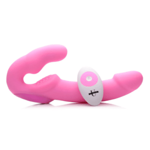 strap u urge rechargeable strapless strap on pink vibrating dual spot g spot vibrators lesbian sex toy sex pegging