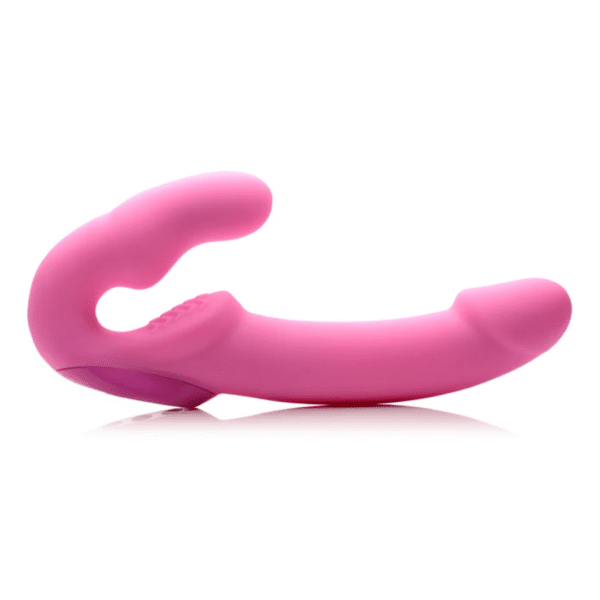strap u urge rechargeable strapless strap on pink vibrating dual spot g spot vibrators lesbian sex toy sex pegging