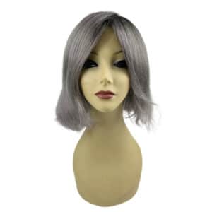 adeline smokey gray medium grey silver wig bob crossdressers synthetic hair transgender hairloss cancer premium wigs
