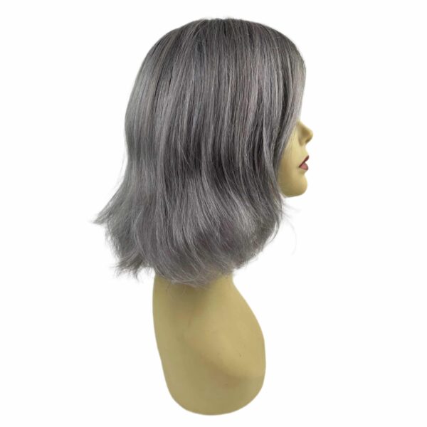 adeline smoky gray silver wig high quality lace front wig crossdressers transgender cancer hairloss synthetic hair mature wig