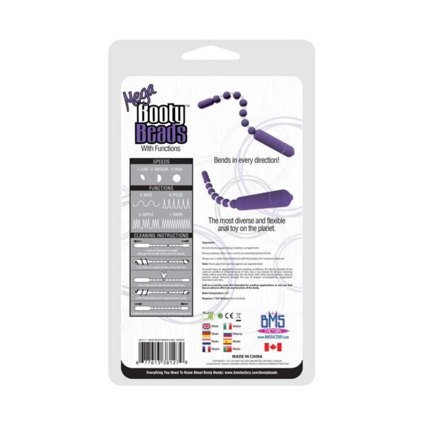 BMS Factory MEGA Booty Beads Vibrating Anal Butt Plug Toy