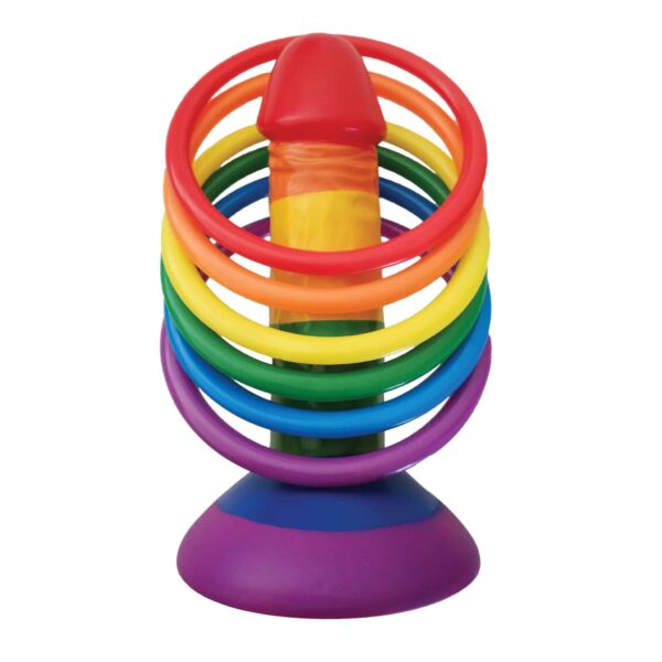 Rainbow Pecker Party Ring Toss Bachelorette Games Gag Gifts