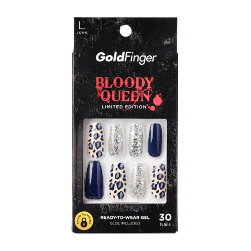 Goldfinger Kiss Better than Salon Acrylic Press On Nails Bloody Queen