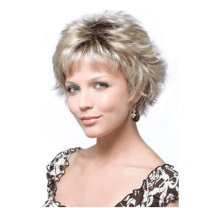 mason by noriko creamy toffee short curly mature wig perfect for crossdressers transgender women men hairloss cancer alopecia styled synthetic fibers high quality