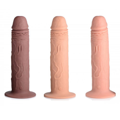 XR Brands Thump It Vibrating and Thumping Dildo
