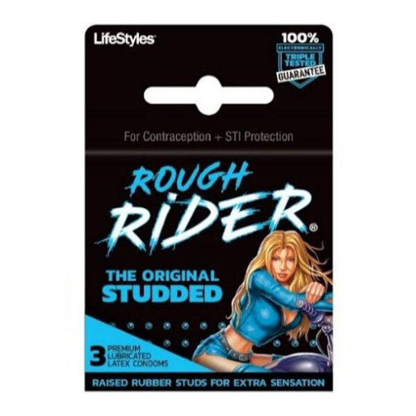 Rough Riders Original Studded Condoms 3 Pack