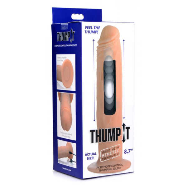 Xr Brands Thump it 7X Remote Control Thumping Dildo -