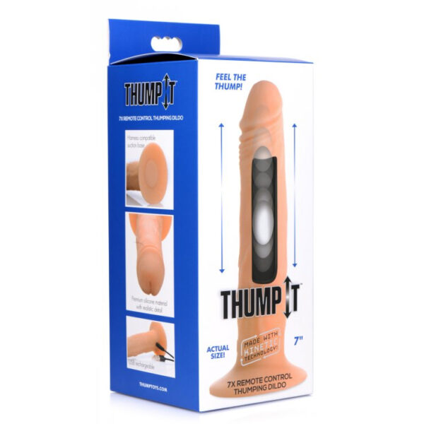 Xr Brands Thump it 7X Remote Control Thumping Dildo -