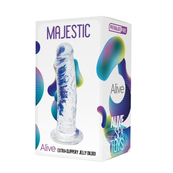 Adrien Lastic Alive AL Majestic Extra Slippery Jelly Dildo Clear