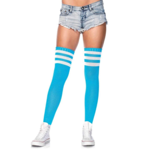 Leg Avenue 6605 Strip Athletic Knee Thigh High Socks Stockings