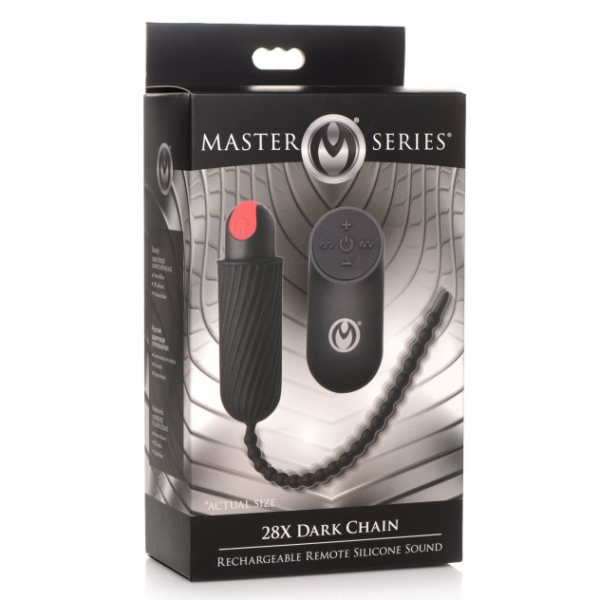 Master Series Dark Chain AG778 Urethral Sound Penis Plug