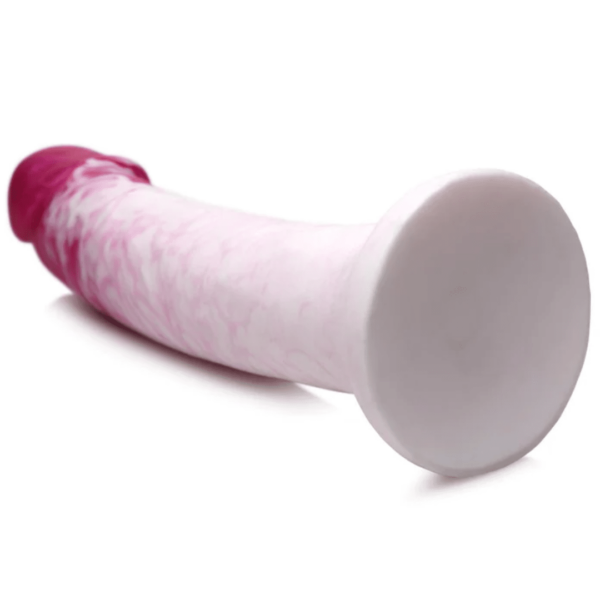 strap u real swirl dildo pink and white sex toy high quality silicone realistic