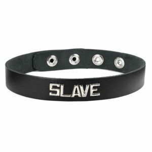 Slave collar wordband sexy bdsm leathercollar spartacus