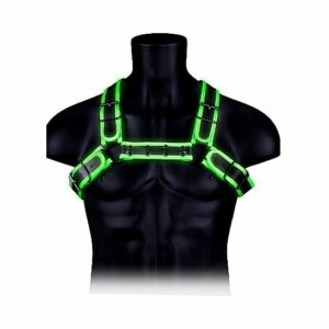 OUCH! Bulldog Chest Harness Glow In the Dark BDSM Gay Pride