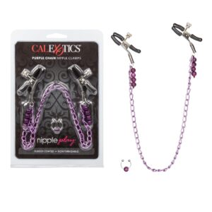 nipple play chain clamps sex toy sensation pinching