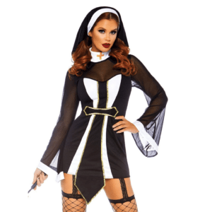 Leg Avenue 86736 Twisted Sister Nun Costume Halloween