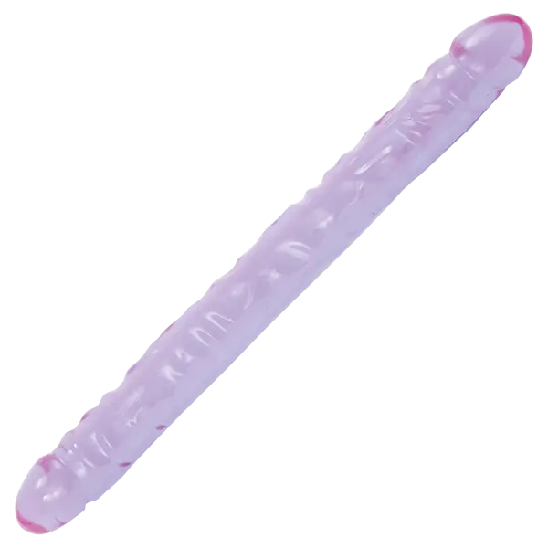 Doc Johnson Crystal Jellies Double Dong 18 Purple - Janet's Closet Doc Johnson Crystal Jellies Double Dong 18 Purple - Janet's Closet