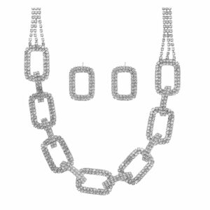 Crossdresser Drag Jewelry Crystal Avenue Ice Links Necklace
