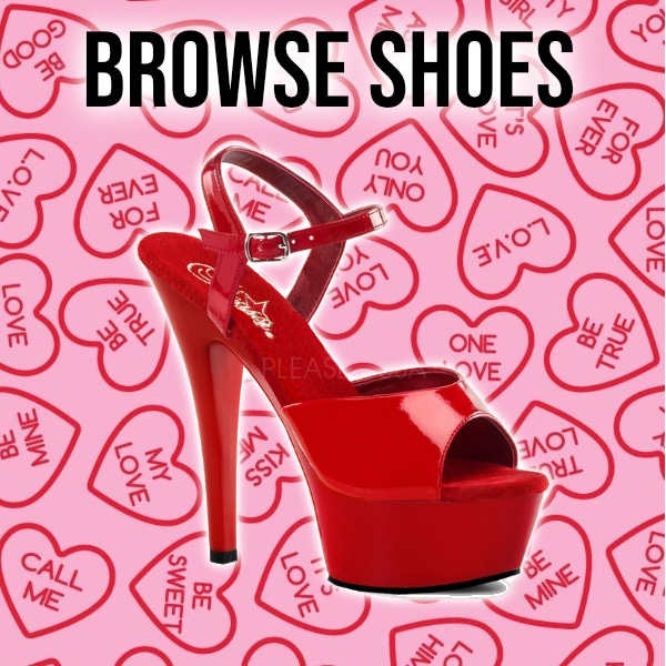 valentines day heels pleaser shoes crossdresser transgender drag queen party stripper dancer