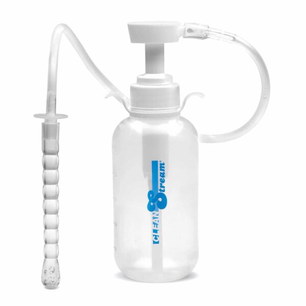 clean stream pump action enema bottle with nozzle anal clean butt stuff ass water squirting bottle