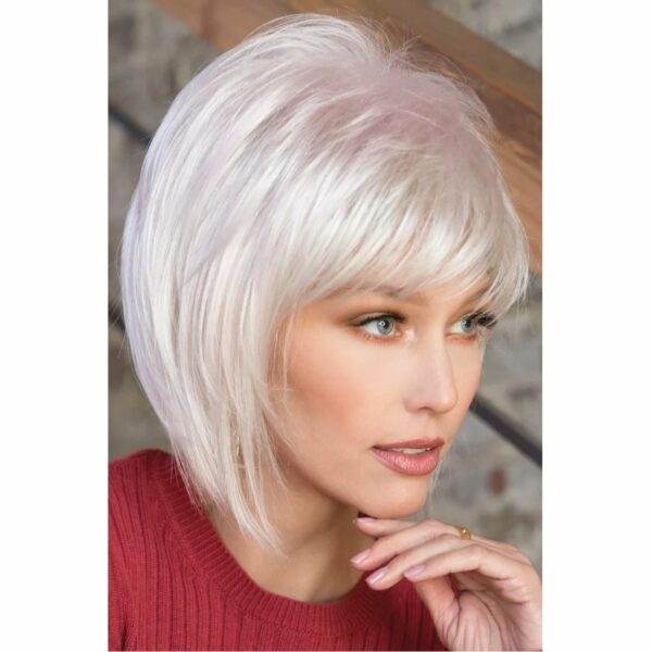 anastasia pastel pink short mature wigs synthetic fibers straight pink silver white crossdressers transgender sissy forced feminization