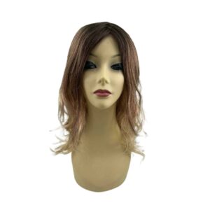 callie melted sunset wig brown auburn blonde long wavy wig mature synthetic wig by amore realistic